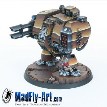 Space Marine Dreadnought by MadFlyArtStudio