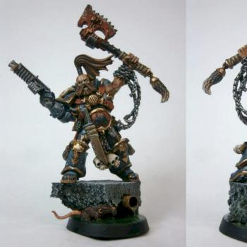 Space Wolf, Wolf Lord Conversion. by scablifter