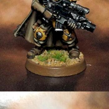 Sergeant Telion in Imperial Fist colours by GLD1