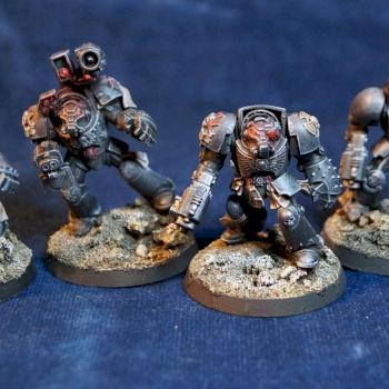 Black Templars Sword Brethren Terminator Squad by clive_is_great