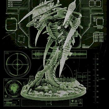 Tyranids of Hive Fleet Titan caught on an Imperial pict viewer by The_Arch1tect