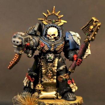 Crimson Fists Chaplain by gallaghs