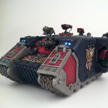 Daemonhunters land raider by Grumbleputty