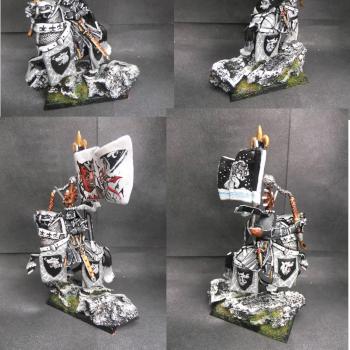Warhammer Bretonnian black wolf Knight by tinman755