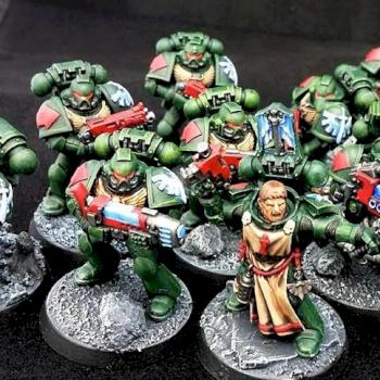 Dark Angels Tactical squad by TheHappyHalfling