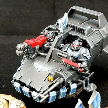 Dark Angels Landspeeder by TheHappyHalfling