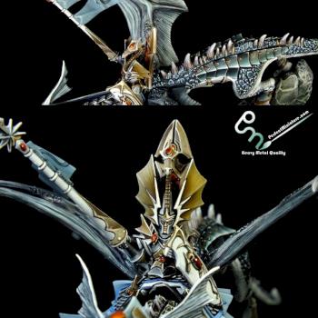 High Elf Lord on Dragon by perfectminiaturecom