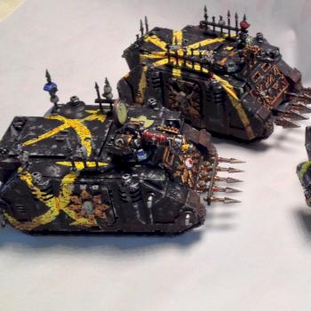 Games Workshop Black Legion Chaos vehicle squadron by marine dad