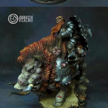 Scibor Moscal Dwarf on Warbear by Awaken Realms