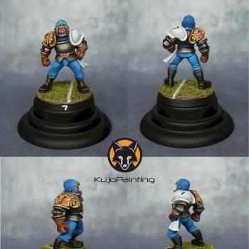 Bloodbowl Human Lineman (surround shots) by KujoPainting
