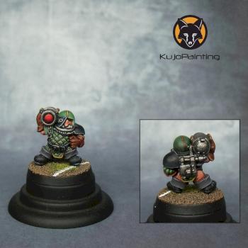 Bloodbowl Dwarf Star Player - Barik Farblast by KujoPainting