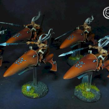 Eldar Warlocks on Jetbikes (conversion) by Awaken Realms