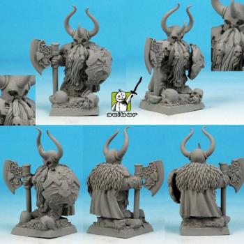 28mm / 30mm Dwarf Lord of Chaos conversion / sculpture by Scibor
