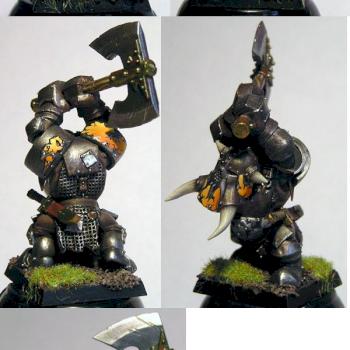 Black Orc with two-handed axe by Kendert