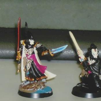 ulthwe farseer and warlocks (wip) by galwenlestat