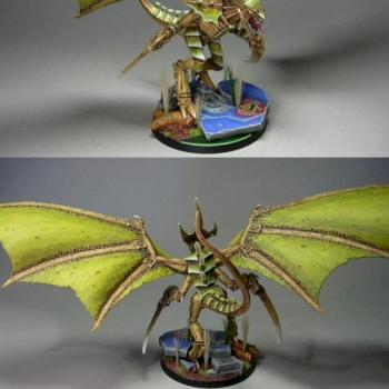 tyranid forgeworld winged hive tyrant by Lore Nicolas