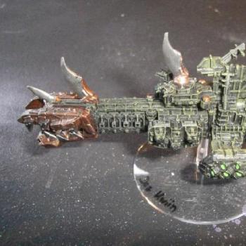Ork Battleship "Dez Kwiin" by Starslayer