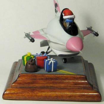 F 16 Falcon Xmas EggPlane by yogurt