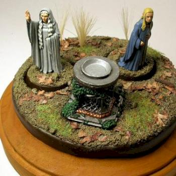 Celeborn and Galadriel with mirror by Circe