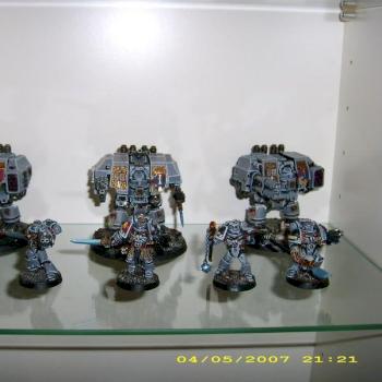 Grey Knight Teleport Squad and Dreadnoughts by Droplord