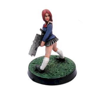 Japanese schoolgirl by ferret
