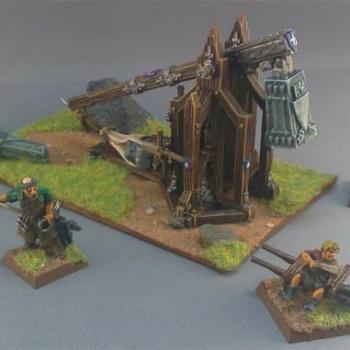 Bretonnian Trebuchet by darkstudios