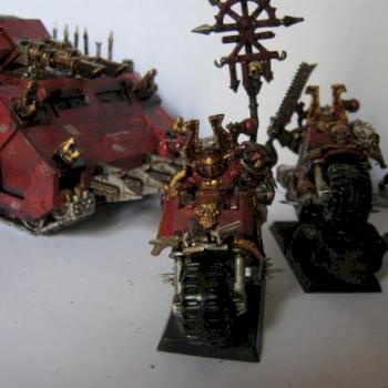 World Eaters Khorne Bikers and Predator by Thorh666