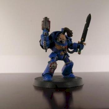 Space Marine Terminator Sergeant by babachele