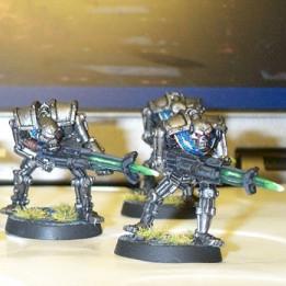 Necron Warriors by ROBOPOPE