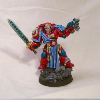 Space Marine Librarian with Power Sword by rampsputant