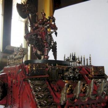 World Eaters Land Raider and Khorne Lord on Juggernauth by Thorh666