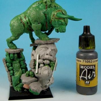 Moscals Dwarves of Chaos General on Taurus - work in progress by Scibor