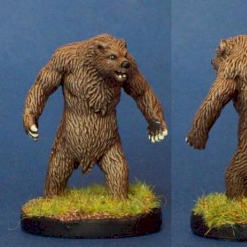 Brown Bear -- D&D mini repaint by cassius