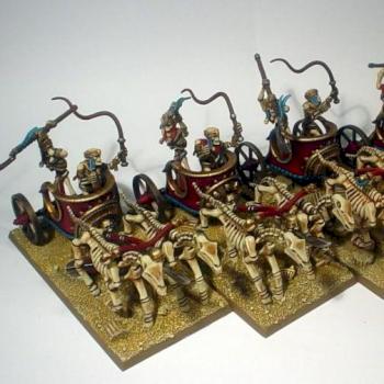 Tomb Kings Skeleton Chariots 3 by WY ZNAWCA