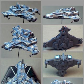 Tau Barracuda 1:600 (Aeronautica Imperialis) by FireWok