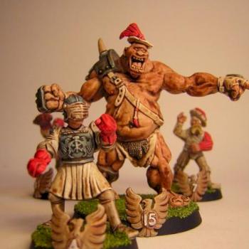 BLOOD BOWL BLOODBOWL humans TEAM converted pro painted by tyyler