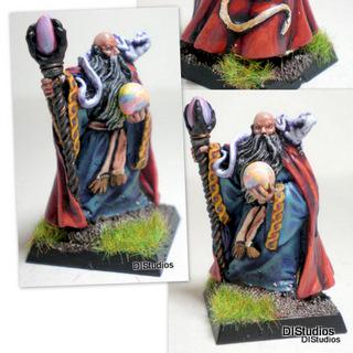 Bald dragon Wizard from Reaper by DIStudios