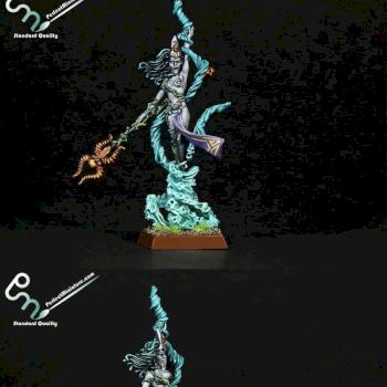 Dark Elf Supreme Sorceress by perfectminiaturecom