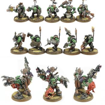 Ork Nobz with Grukk Face-Rippa by Kronid