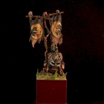 Night Goblin Standard Bearer by Kasrkin55
