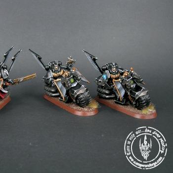 dark angels ravenwing bike squadron by RezoAmalio