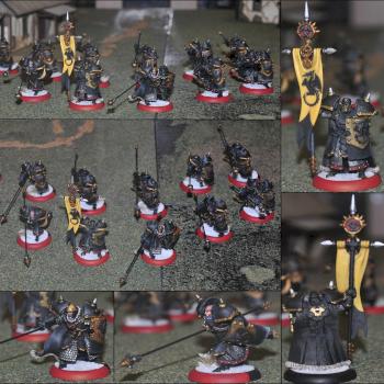 Iron Fang Pikemen – Khador Unit & Black Dragon Iron Fang Pikemen Officer & Standard - Khador by EmilienWILD