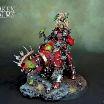 Khorne Lord on Juggernaut by Awaken Realms