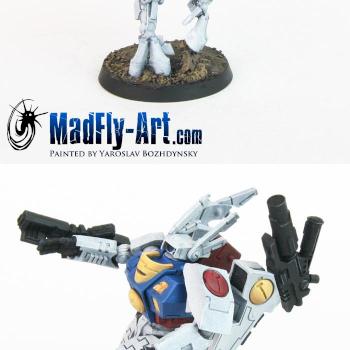 XV8 Battlesuit Commander by MadFlyArtStudio