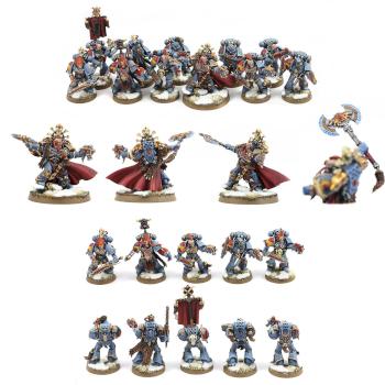 SPACE WOLVES: 5 GREY HUNTERS + 5 BLOOD CLAWS + HQ KROM DRAGONGAZE by Kronid
