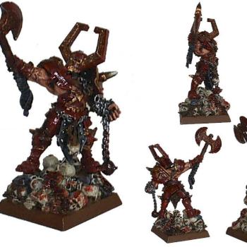 Chaos Champion of khorne by LordXander