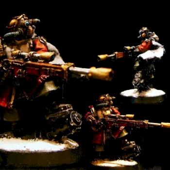 Vostroyan Sniper w/cool gothic gas mask by COSSACKS