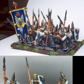 hight elves spearmen by charliess