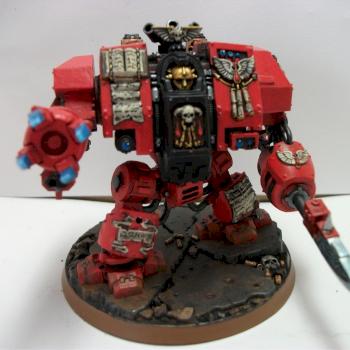 Blood Angels Librarian Dreadnought by dajo