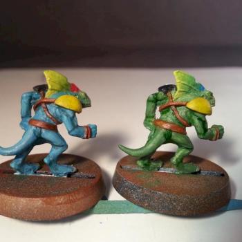 Blood Bowl Gamesday 2000 Lizardmen Team by MetroidHatchling